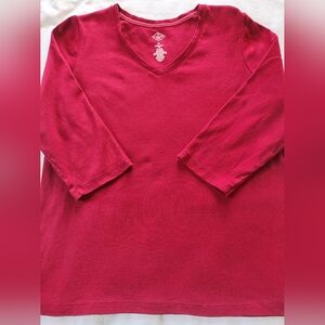 St. John's Bay. Ladies Pullover Top. Size XL. Elbow Sleeves.